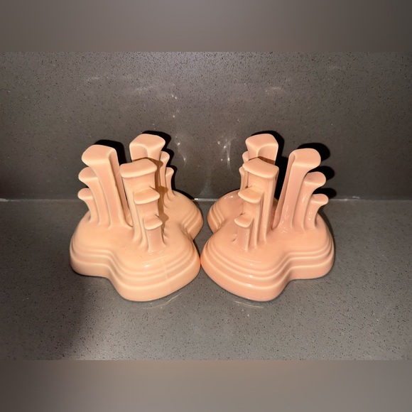 Fiesta Fiestaware set of two pyramid candle holders - Picture 4 of 8